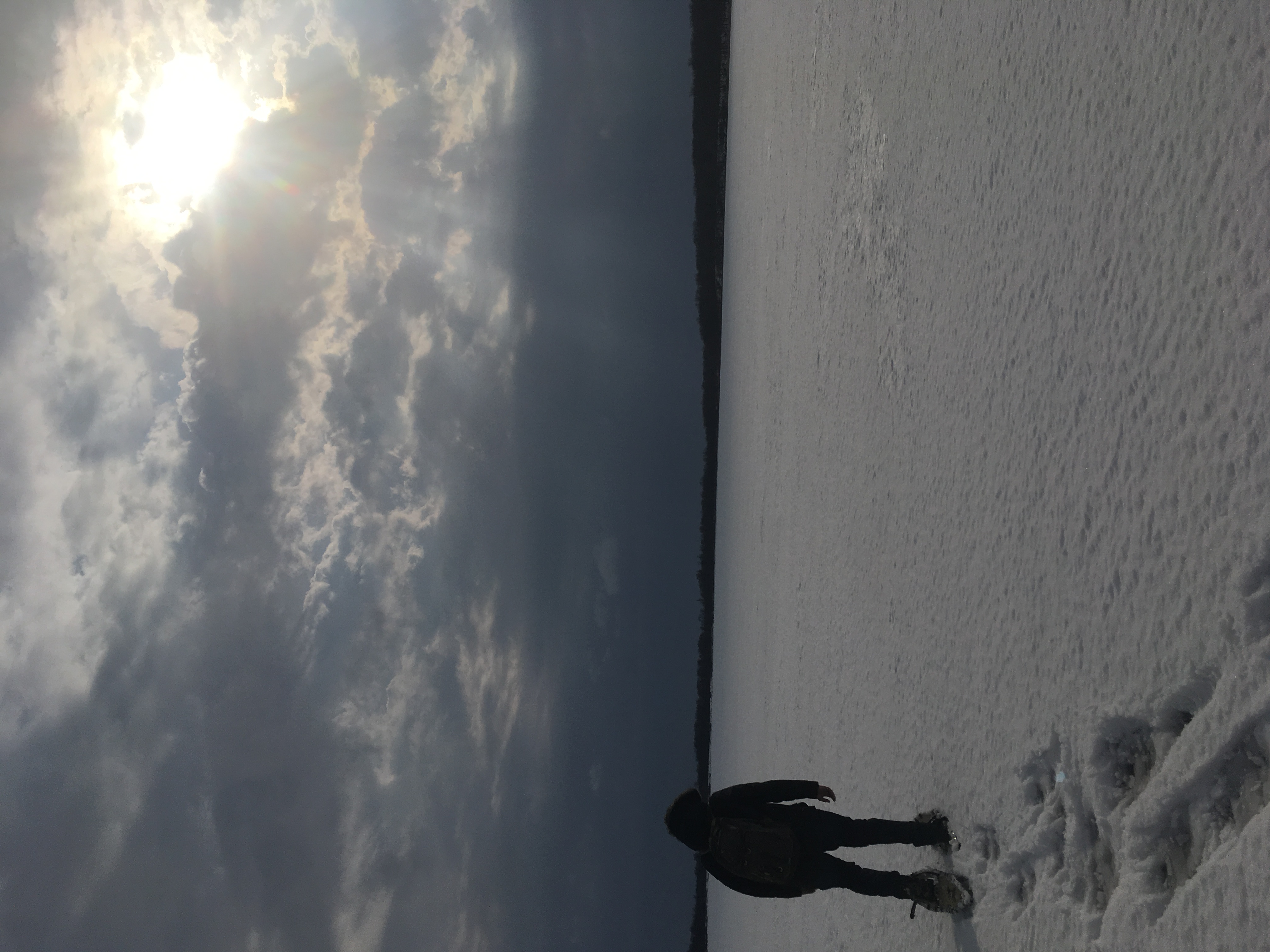 Frozen lake